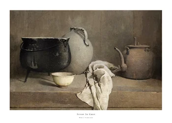 Poster Study In Grey By Emil Carlsen