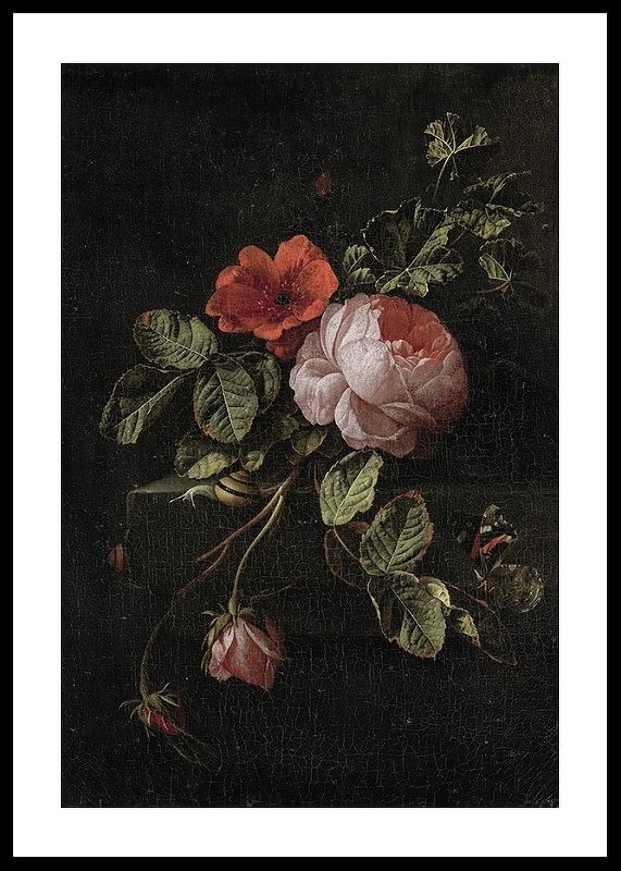 Stilleven Met Rozen By Elias Van Den Broeck-12