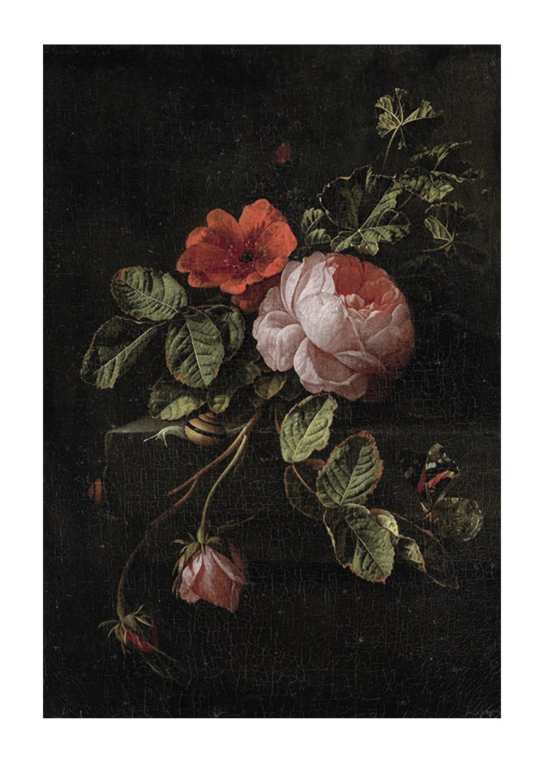 Stilleven Met Rozen By Elias Van Den Broeck-12