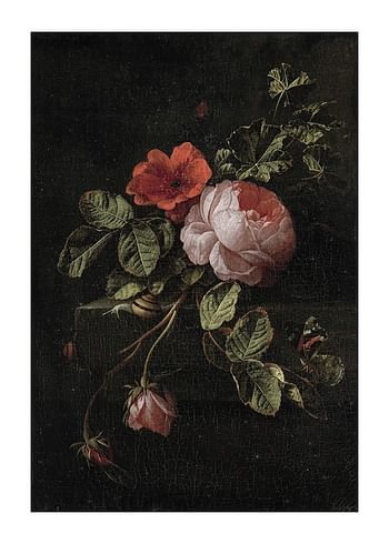 Plakat Stilleven Met Rozen By Elias Van Den Broeck