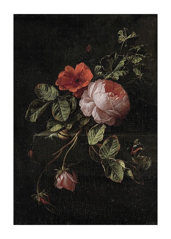 Plagát Stilleven Met Rozen By Elias Van Den Broeck