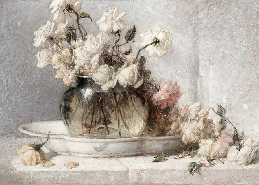 Roses By John Ferguson Weir-12