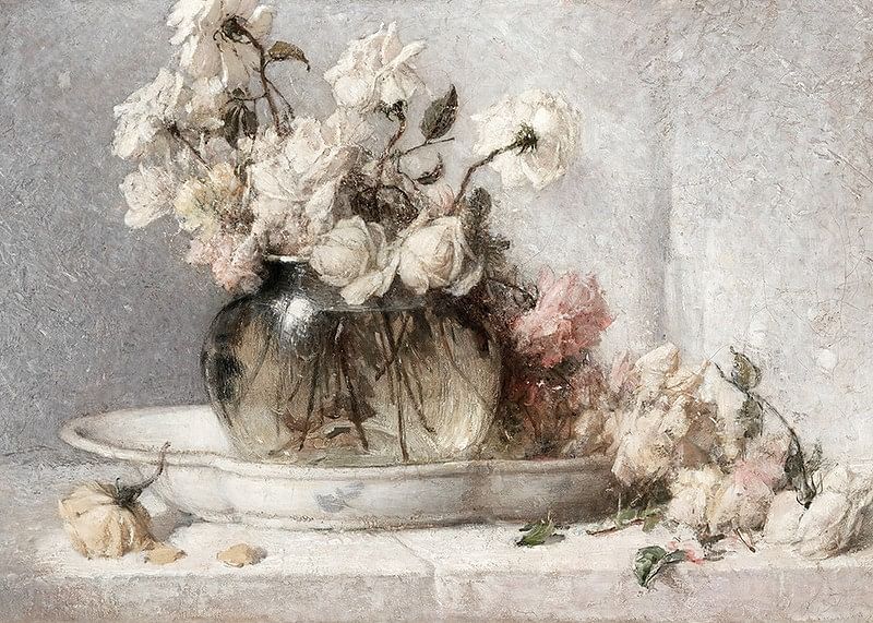 Roses By John Ferguson Weir-12