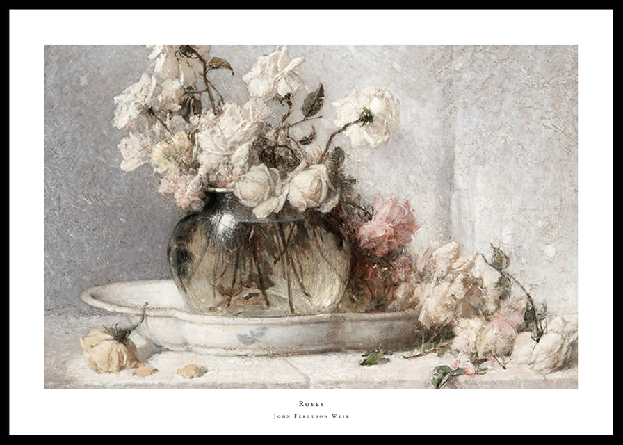 Roses By John Ferguson Weir-12