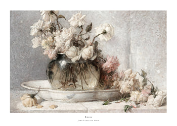 Poster Roses By John Ferguson Weir