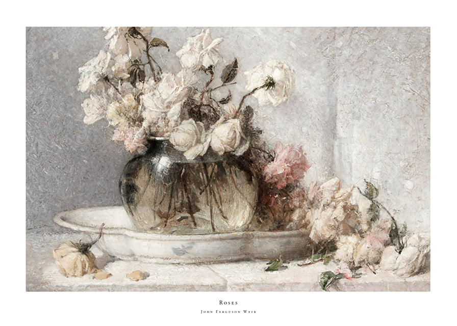 Roses By John Ferguson Weir-12