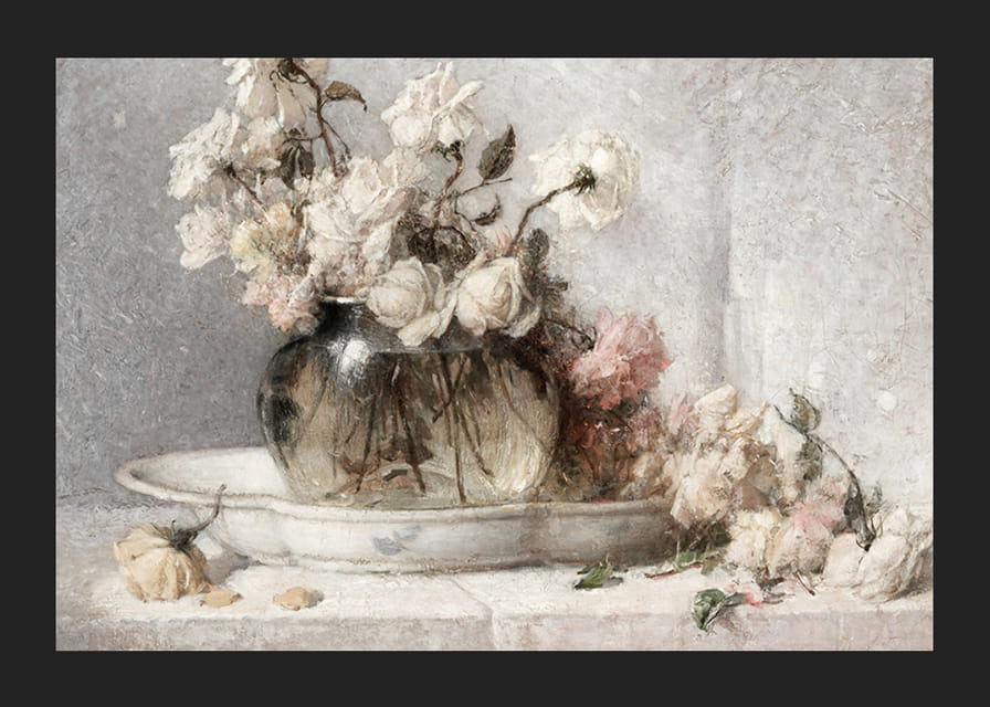 Roses By John Ferguson Weir-12