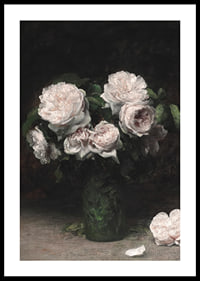 Roses Dans Un Verre 1877 By Henri Fantin-Latour-2