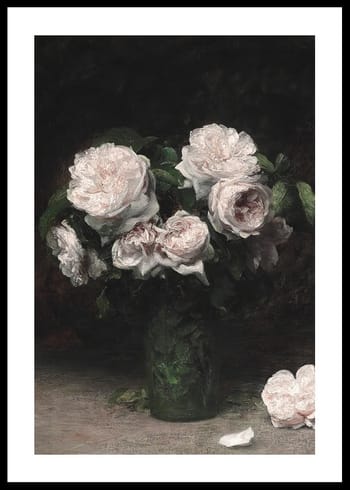 Poster Roses Dans Un Verre 1877 By Henri Fantin-Latour