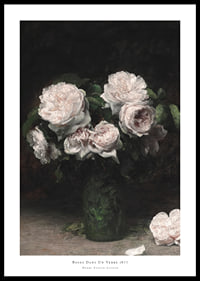 Roses Dans Un Verre 1877 By Henri Fantin-Latour-0