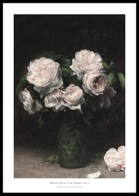 Roses Dans Un Verre 1877 By Henri Fantin-Latour-0