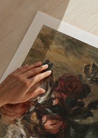 Roses In A Vase By Auguste Renoir-11