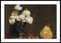 Still Life With Roses And Fruit By Henri Fantin-Latour-2