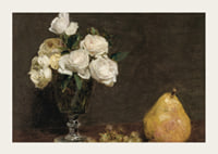 Still Life With Roses And Fruit By Henri Fantin-Latour-5