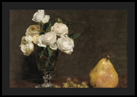 Still Life With Roses And Fruit By Henri Fantin-Latour-6
