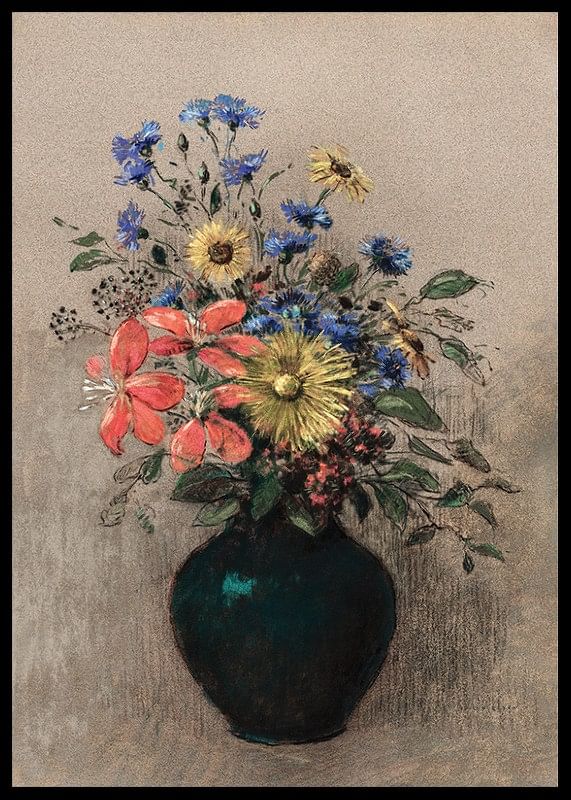 Wildflowers By Odilon Redon-12