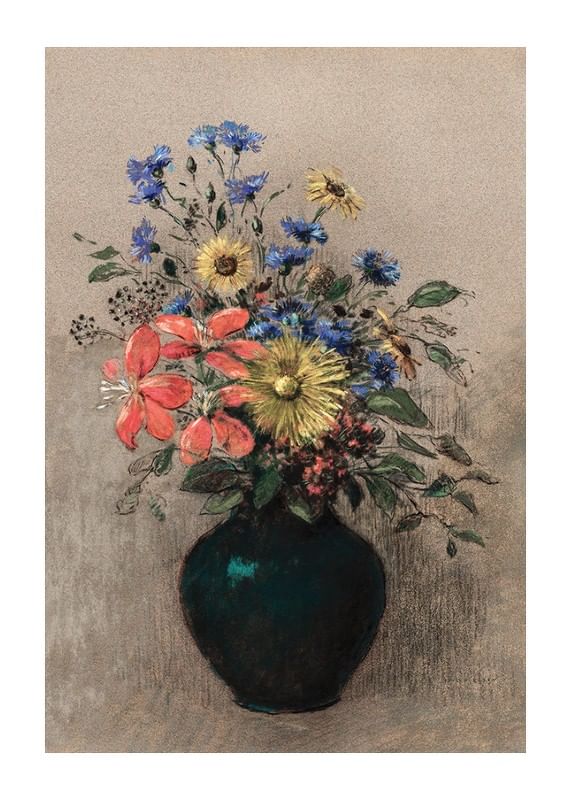 Wildflowers By Odilon Redon-12