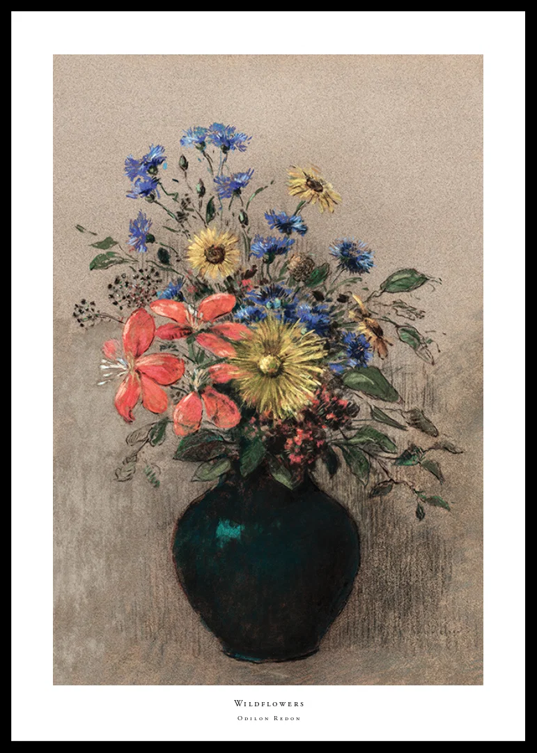 Wildflowers By Odilon Redon-12