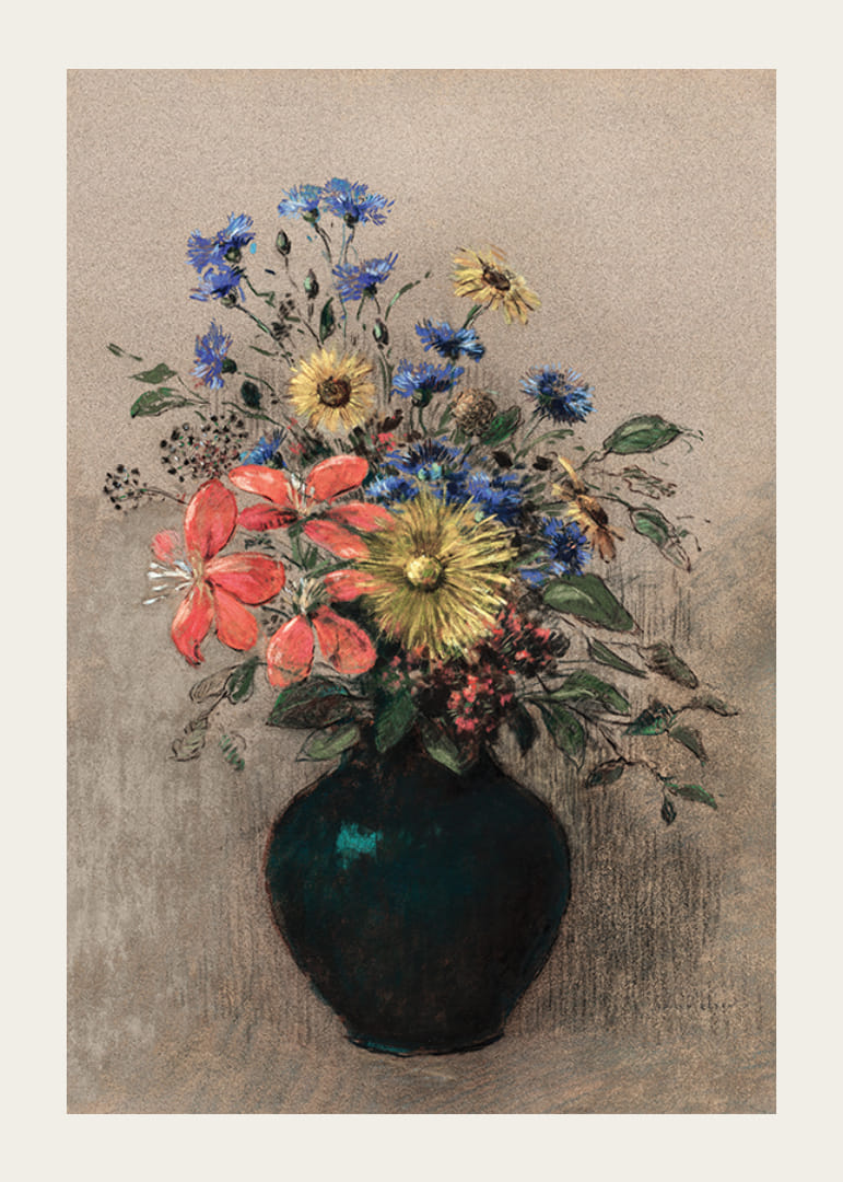 Wildflowers By Odilon Redon-12