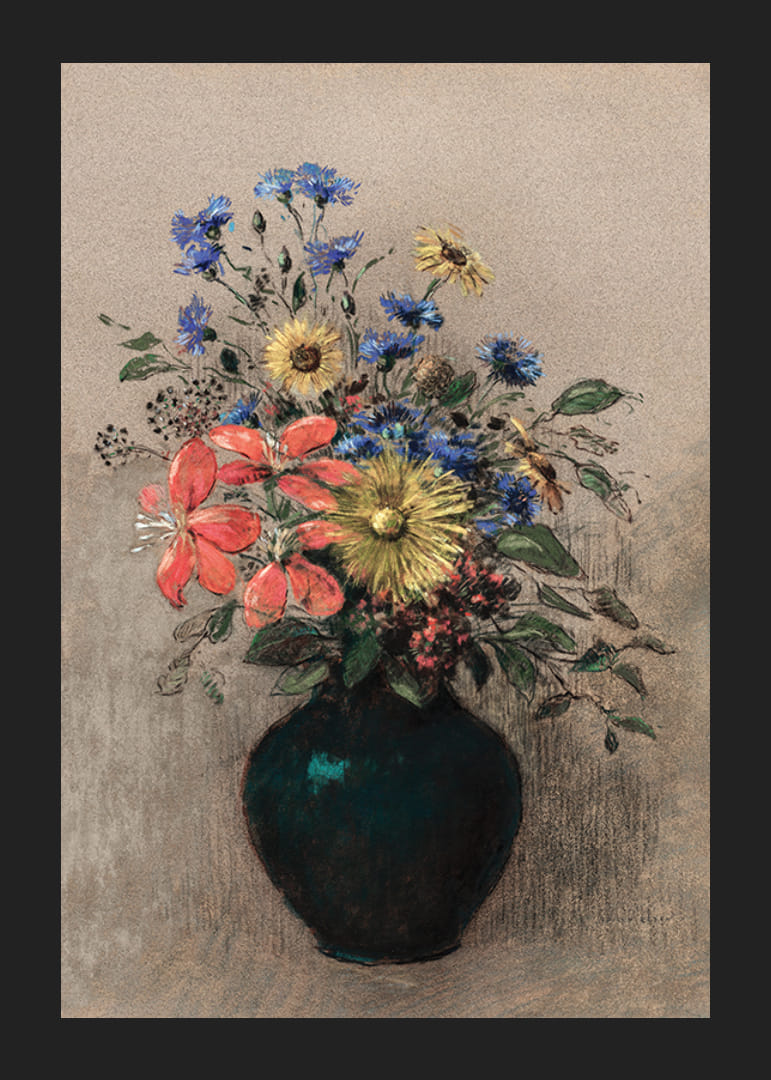 Wildflowers By Odilon Redon-12