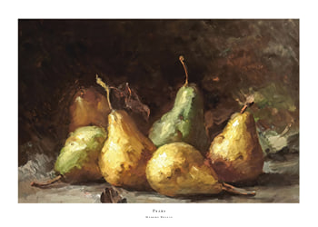 Poster Pears By Hubert Bellis