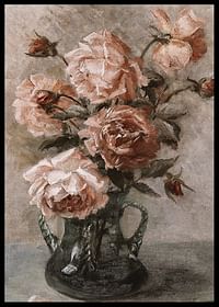 Rosen In Vase By Elise Nees Von Esenbeck-2