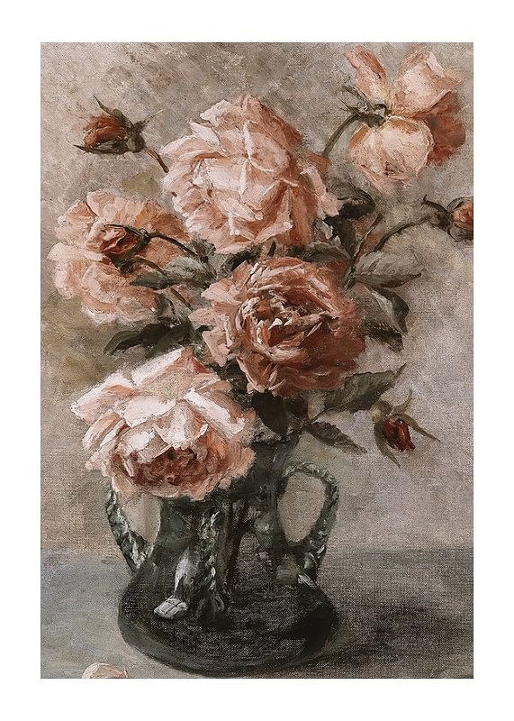 Plagát Rosen In Vase By Elise Nees Von Esenbeck