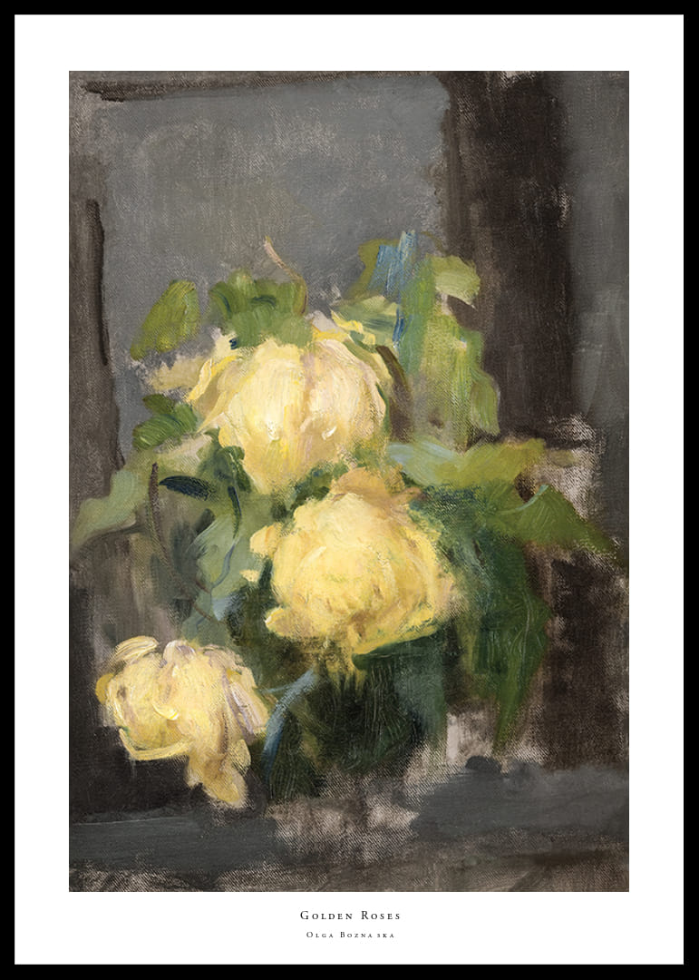 Golden Roses By Olga Boznańska-12