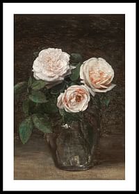 Still Life With Roses By Henri Fantin-Latour-0