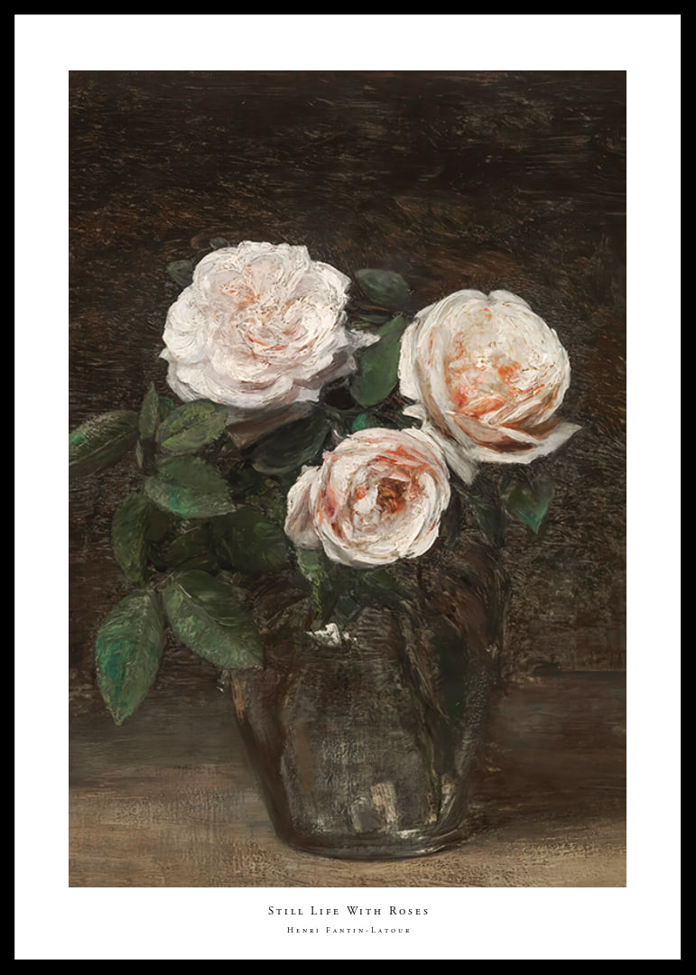 Still Life With Roses By Henri Fantin-Latour-12