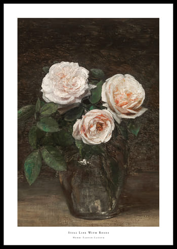 Poster Still Life With Roses By Henri Fantin-Latour