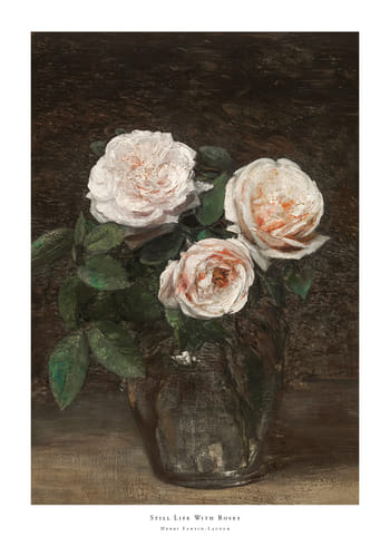 Poster Still Life With Roses By Henri Fantin-Latour
