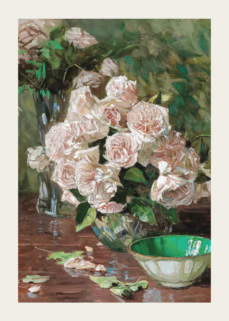 White Roses II By Carl Moll-12