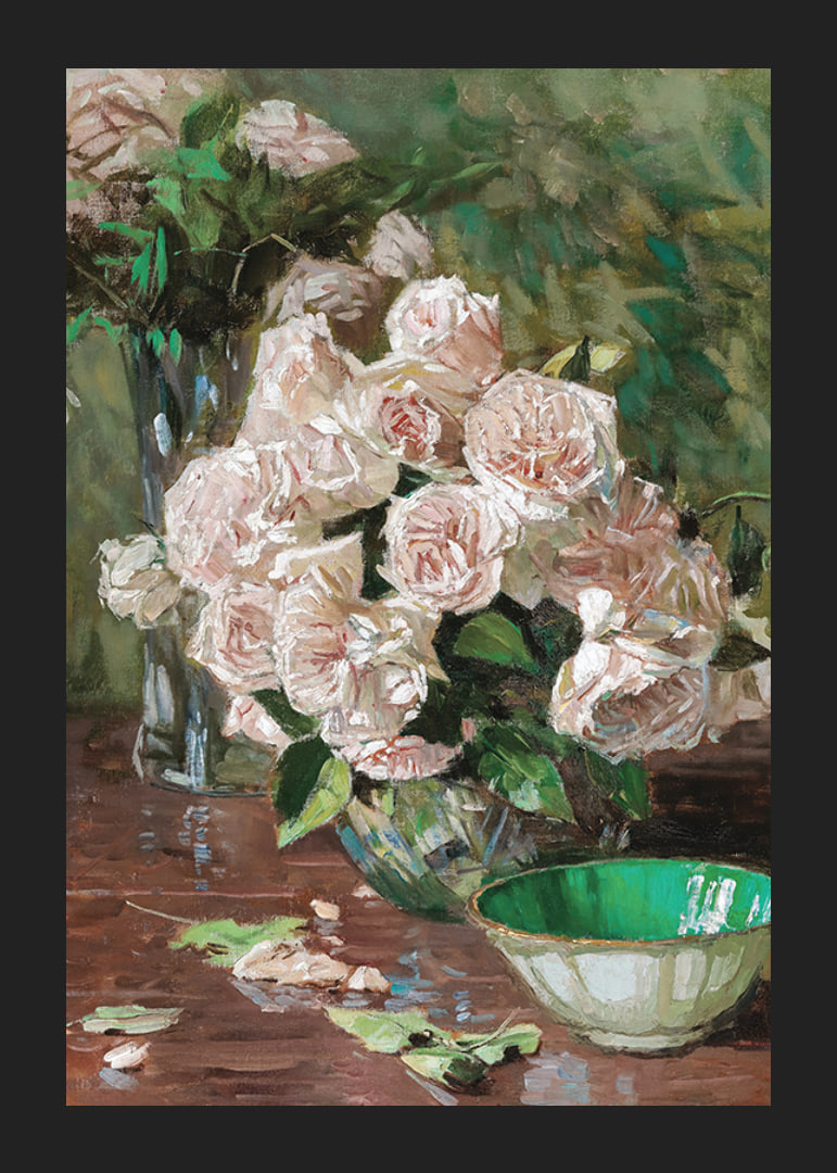 White Roses II By Carl Moll-12