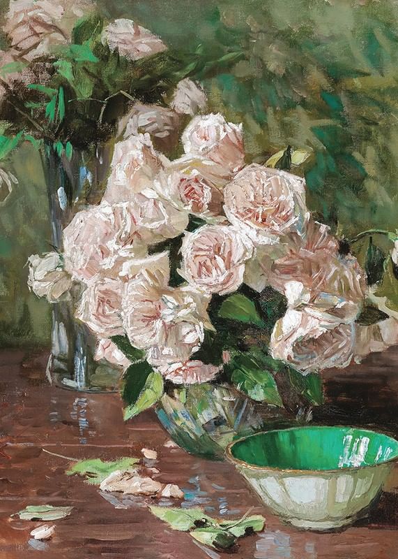 White Roses II By Carl Moll-12