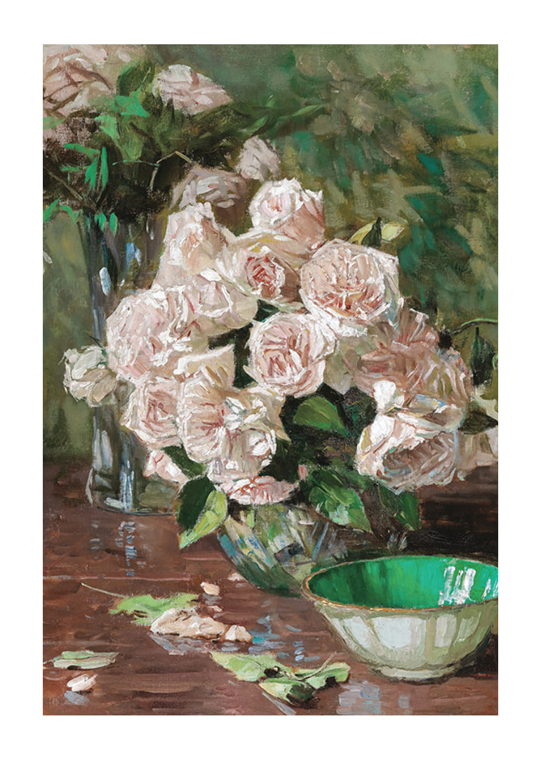 White Roses II By Carl Moll-12