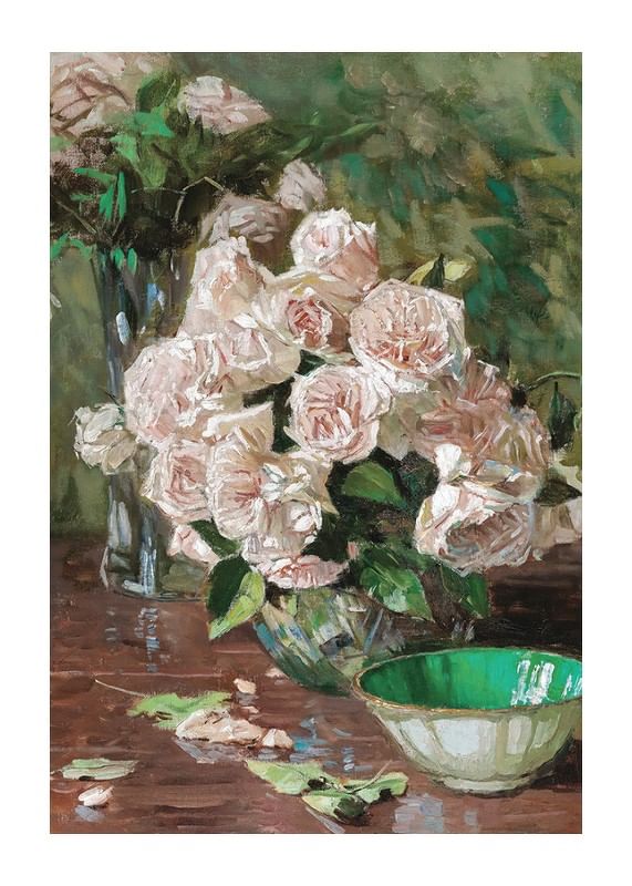 White Roses II By Carl Moll-12