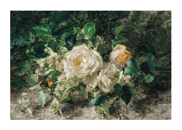 Plagát A Bouquet Of Roses By Olga Wisinger-Florian