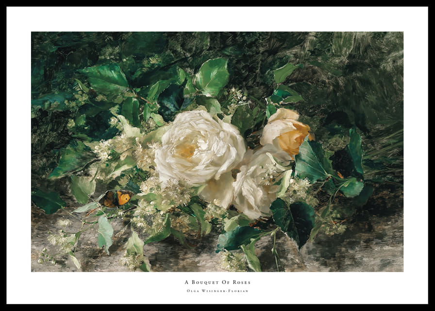 A Bouquet Of Roses By Olga Wisinger-Florian-12