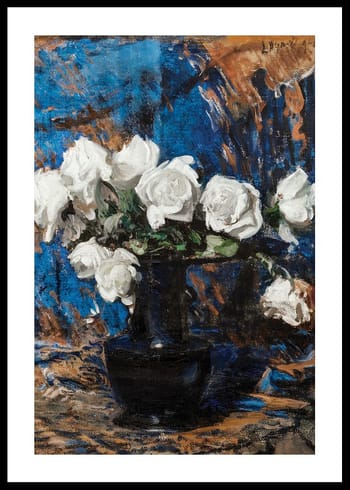 Poster White Roses By Leon Wyczółkowski