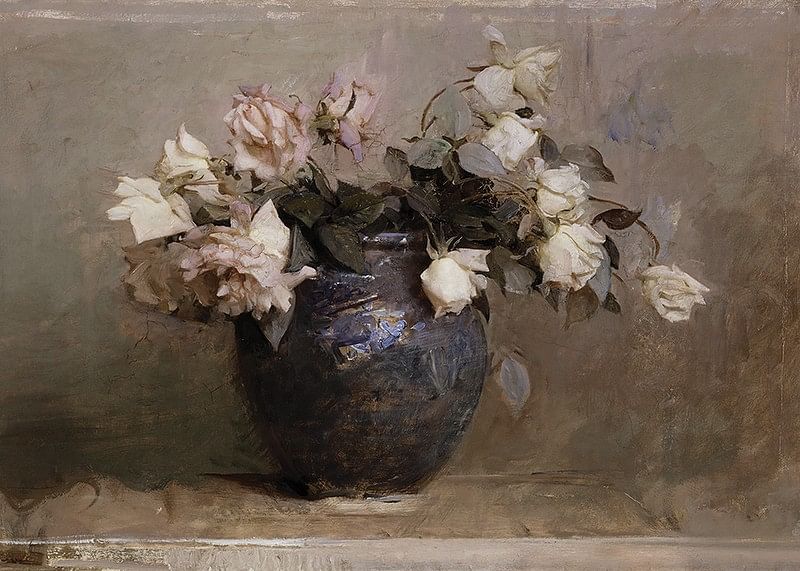 Roses By Abbott Handerson Thayer-12