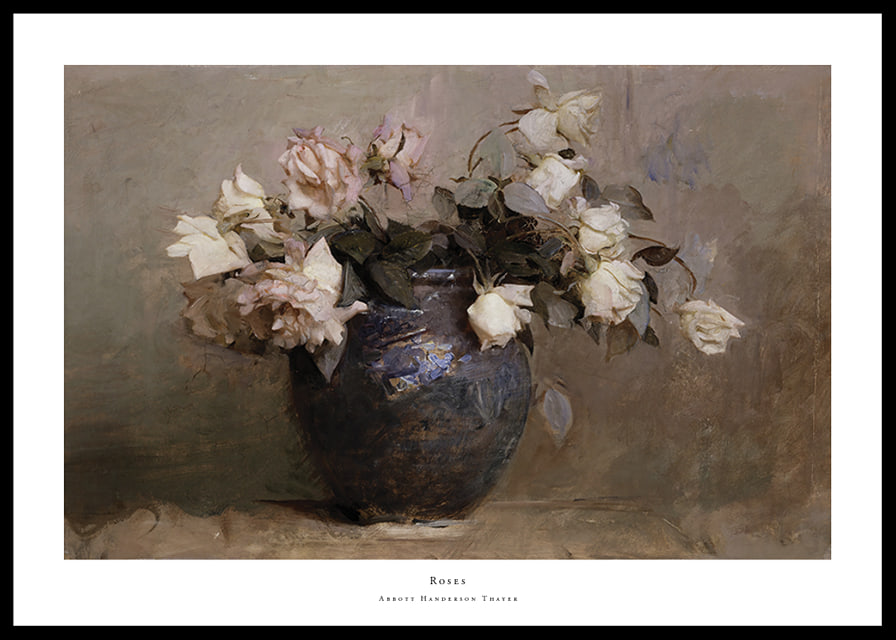 Roses By Abbott Handerson Thayer-12