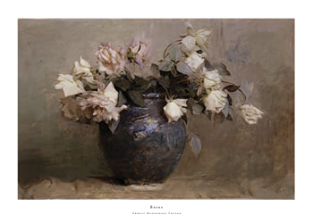 Poster Roses By Abbott Handerson Thayer