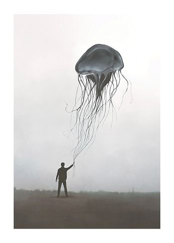 Poster Jellyfish Balloon