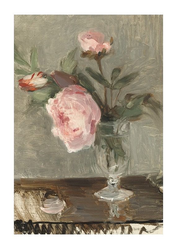Plagát Peonies By Berthe Morisot