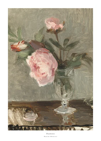 Poster Peonies By Berthe Morisot