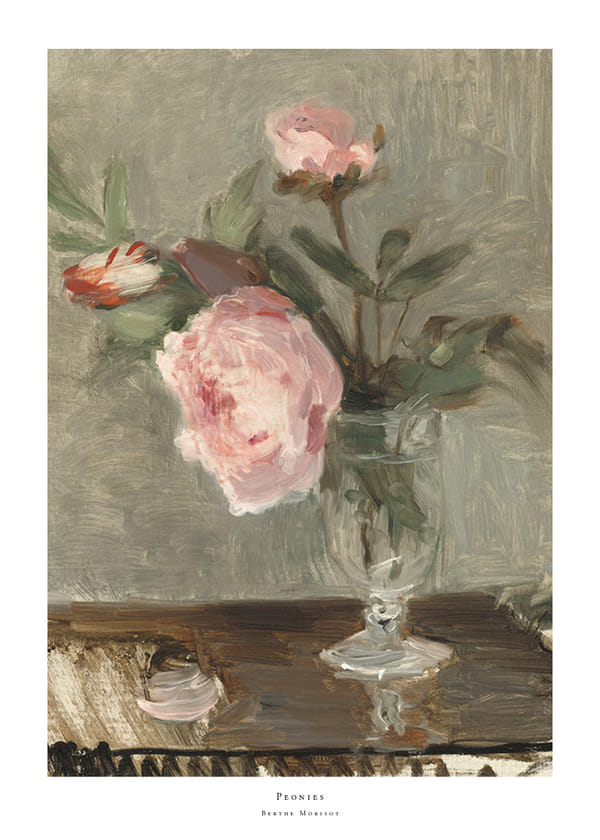 Plakatas Peonies By Berthe Morisot