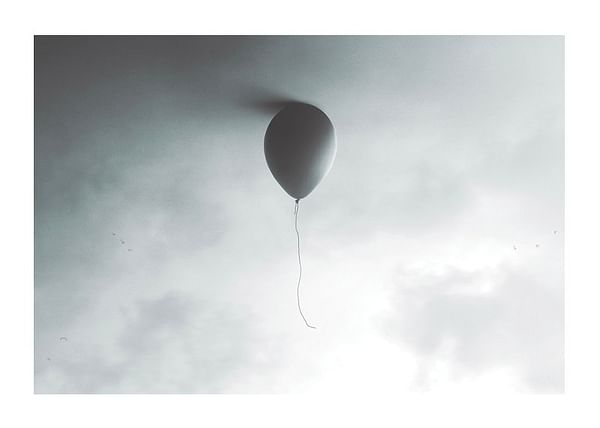 Plagát Balloon In Sky Ceiling
