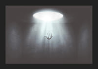 La figura illustrata cade dall'apertura luminosa nella stanza buia-5