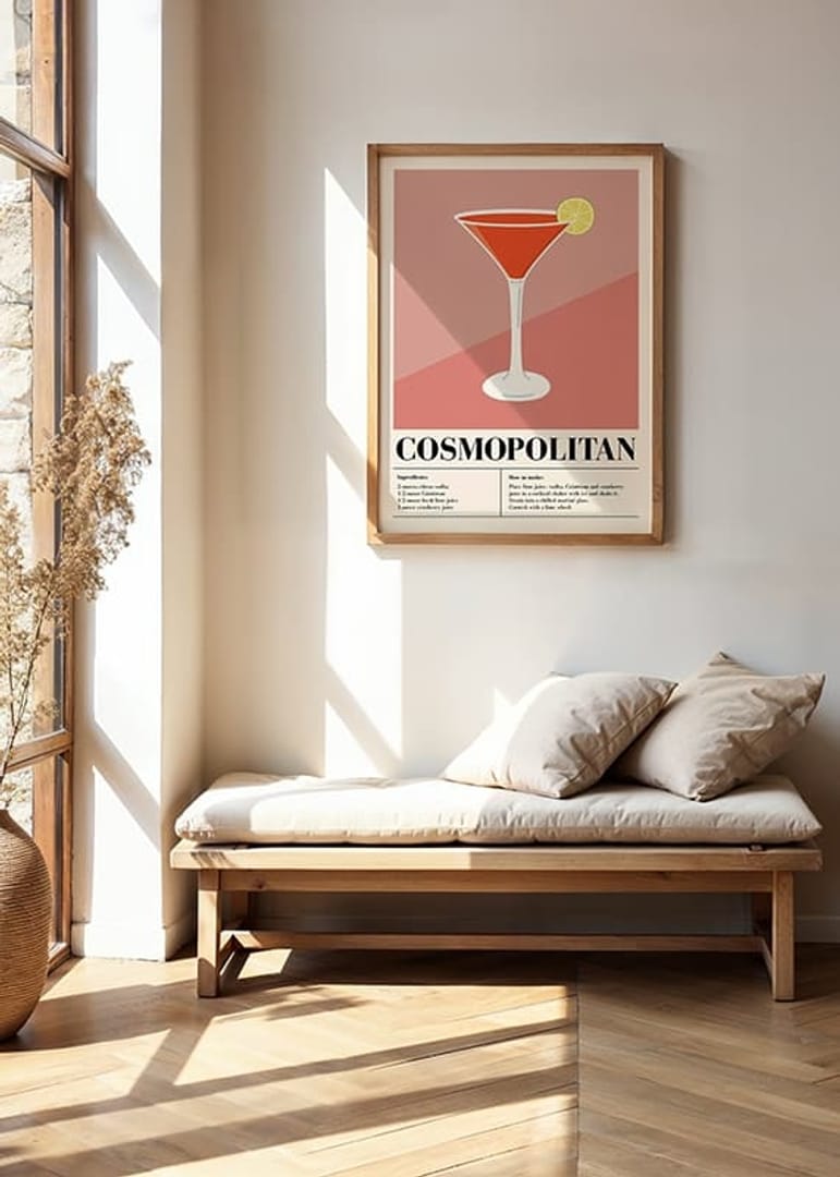 Cosmopolitan Cocktail Poster | Graphic design | Gallerix.ie
